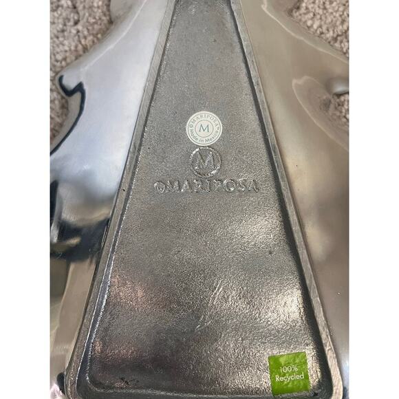 Mariposa Christmas Tree Silver Serving Tray Platter #993 Made in Mexico - Picture 6 of 7